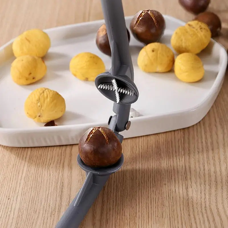 Quick Chestnut Opener Quick Clip Walnut Pliers Cutter Opener Nut Cracker Sheller Kitchen Tools Multifunctional Nut Cracker