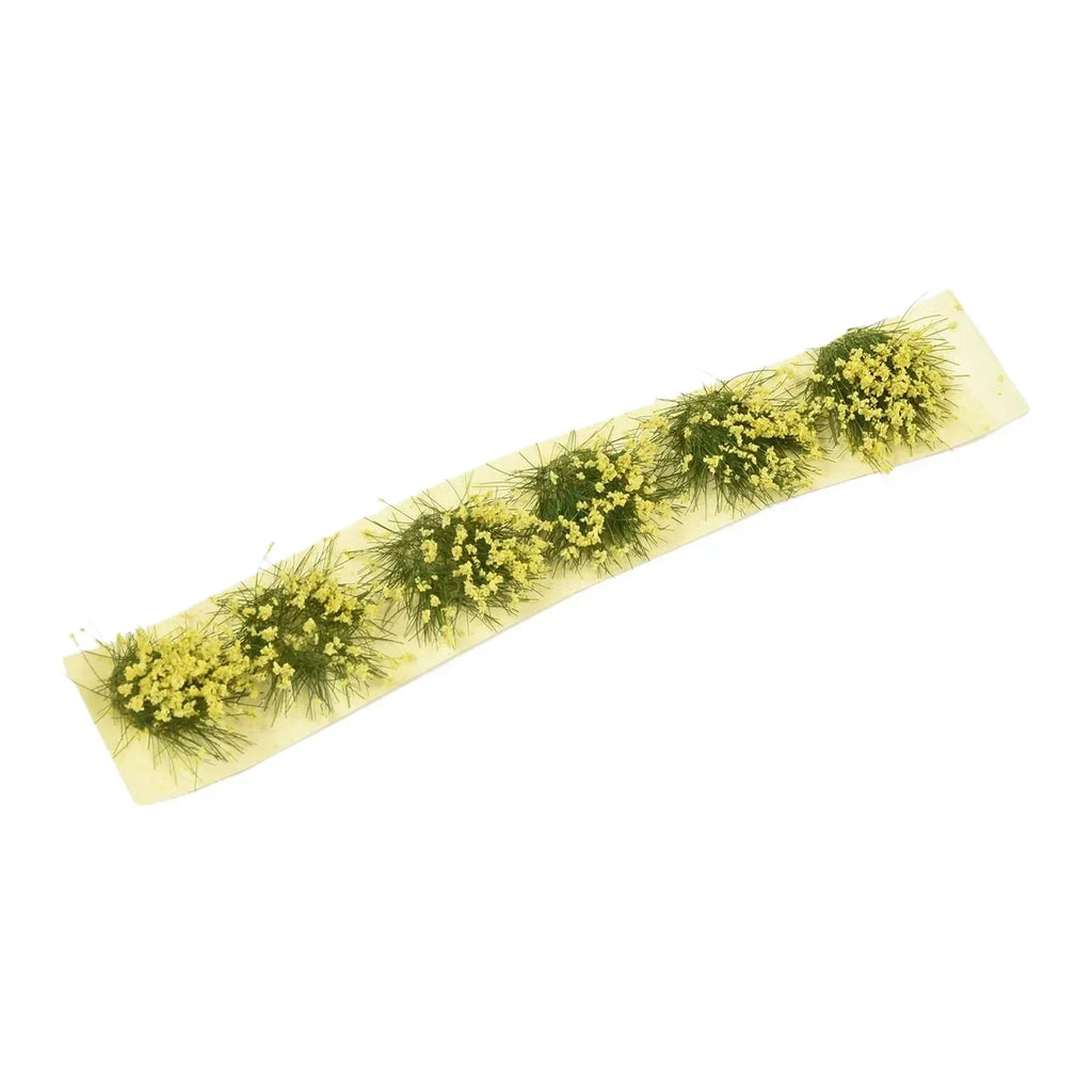 Simulation Miniature Flowers Grass Tufts Model For HO Train Railway Building Garden Scene Decoration Materials Diorama Kits