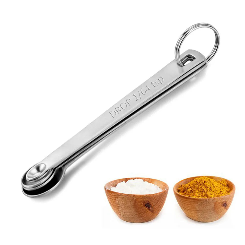 5PCS Spoons Measuring Spoons For Baking Seasoning small important tool kitchen For Cooking Seasonings/Milk Powder Part Stainless