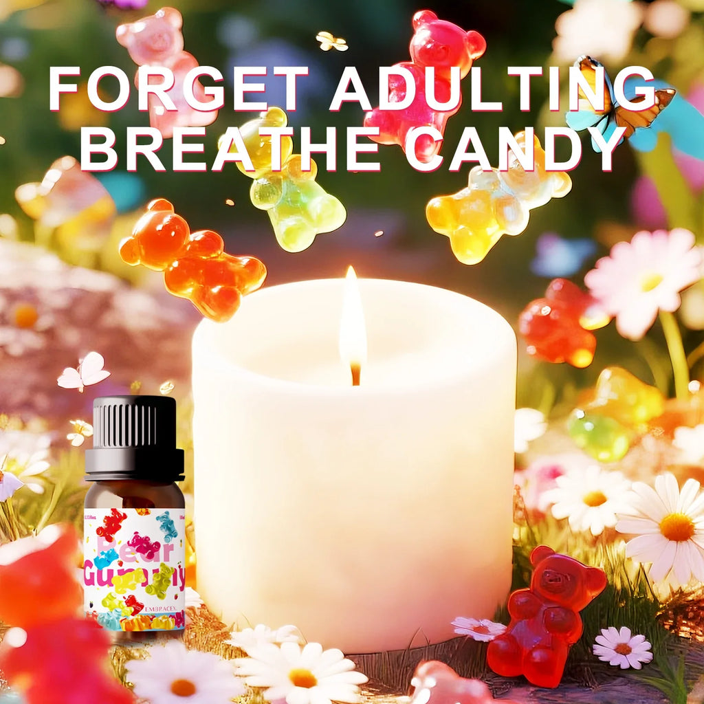 10ml Gummy Bear Fragrance oil Perfume Essential Oil sweet Diffusers Perfume Oils DIY Candle/Soap Skincare Holiday Gifts