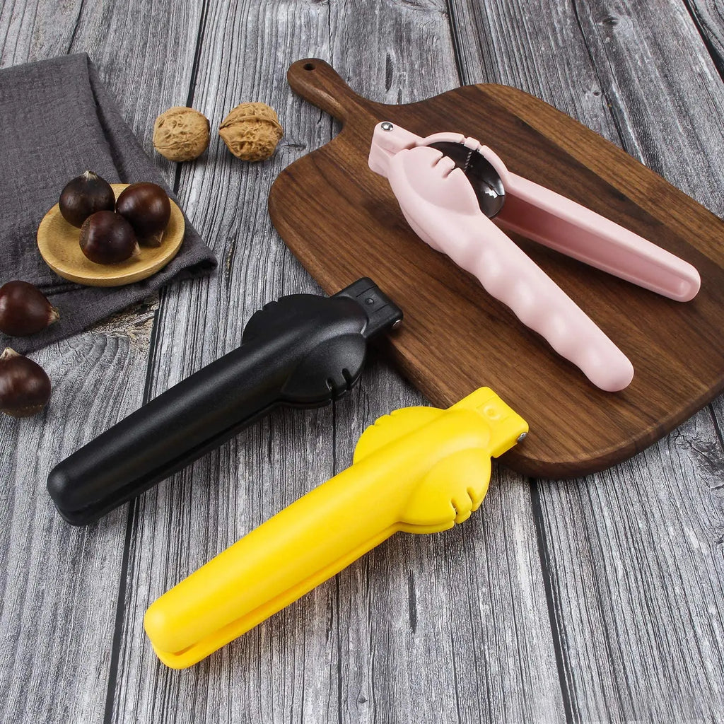 Nut Cracker Sheller Chestnut Clip Cross Open Knife Quick Chestnut Cutter Nut Opener Sheller Walnut Pliers Kitchen Gadgets