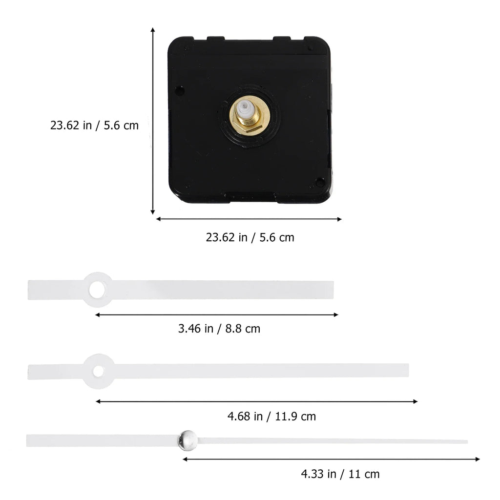 1pc Quartz Clock Movement Silent Sweep Mechanism Replacement Kit Durable Diy Home Clock Parts Metal Hands Wall Clock