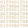 100pcs Wooden Diy Numerals Wall Clock Number Wood Arabic Number Numbers Mixed Original Wood Arabic Diy Decoration Craft