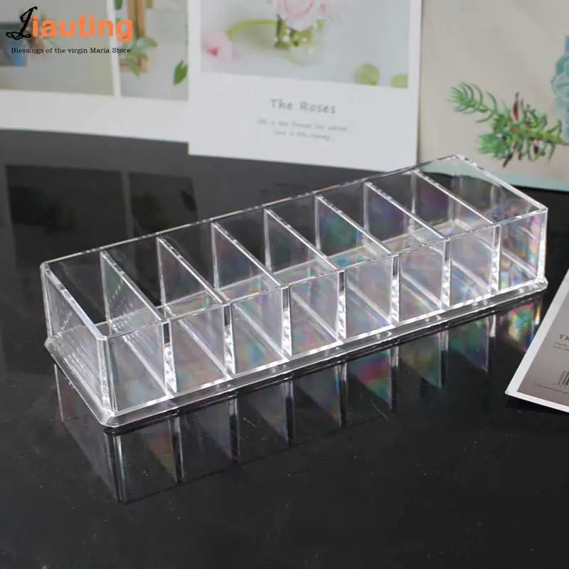 8Grids Universal Rectangular Plastic Guide Limit Comb Storage Box Barber Hairdresser Electric Hair Clipper Organizer Container