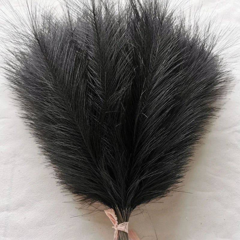 10Pcs Artificial Pampas Grass Bouquet for Home Bedroom Room Wedding Party Decoration Fake Plant Simulation Dried Flower Reed