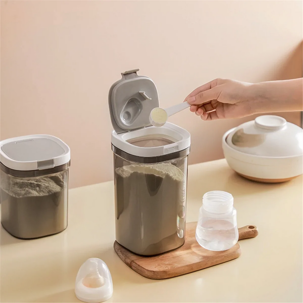 ABLG Airtight Coffee Storage Container, 800ML Plastic Kitchen Canister with Lid for Coffee Bean, Flour, Sugar, Cereal