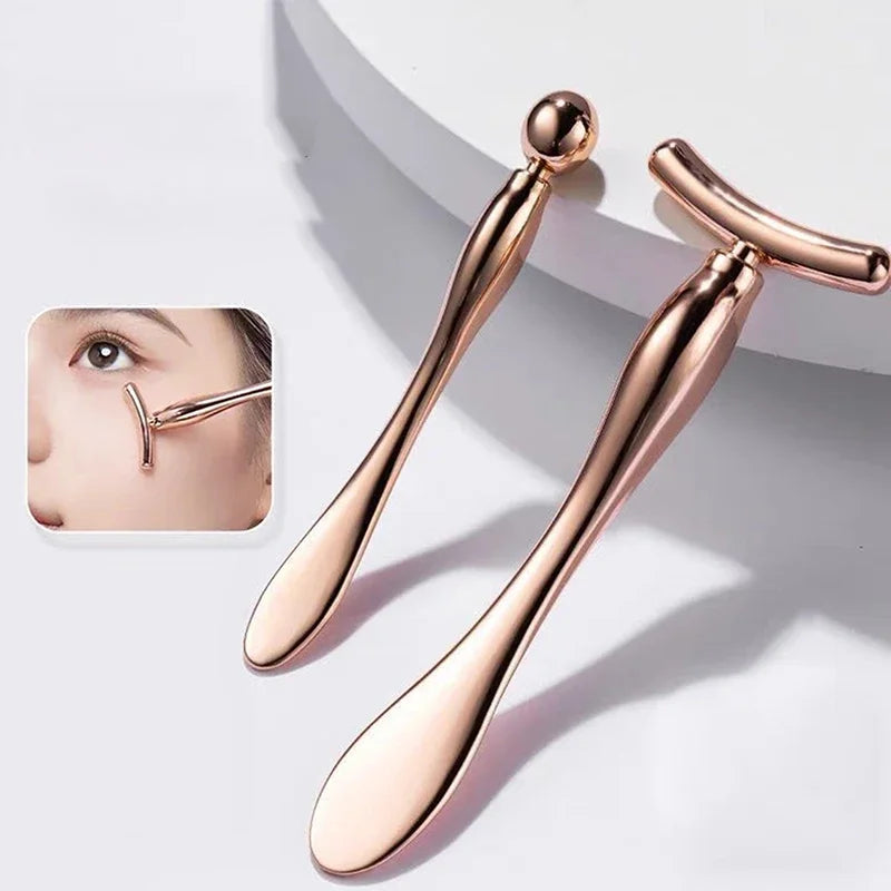 Eye/Face Cream Applicator Cosmetic Spatula Beauty Spoon Roller Massage Stick Anti Wrinkle Facial Lifting Alloy Face Skin Care