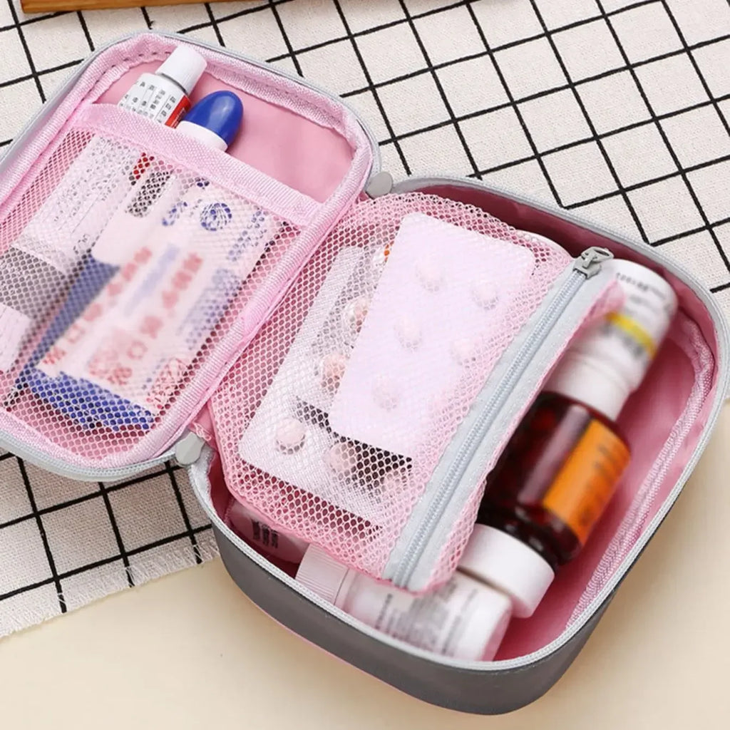 1PC-Portable Emergency Medical Bag First Aid Storage Box for Household Outdoor Travel Camping Equipment Medicine Survival Kit