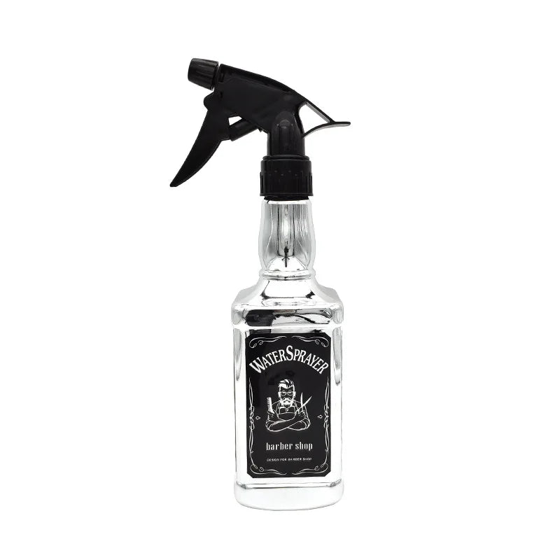 500ML/650ML Hairdressing Spray Bottle Salon Barber Hair Tools Water Sprayer Retro Whiskey Oil Head Watering Can