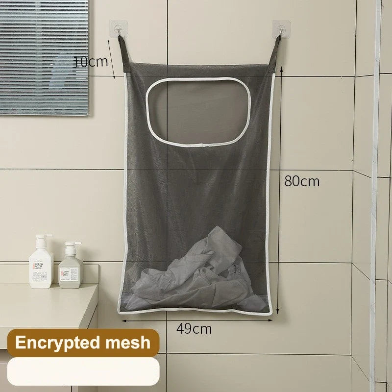 Door Hanging Laundry Basket Wall Mounted Dirty Clothes Storage Box Household Sundries Storage Bag Storage Bag