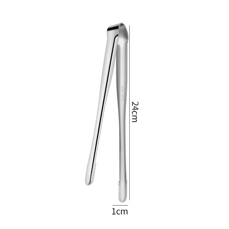 2Pcs Kitchen Tongs Stainless Steel Barbecue Tongs Clip BBQ Grill Meat Tongs Cooking Tweezers for Food Utensils Kitchen Tools