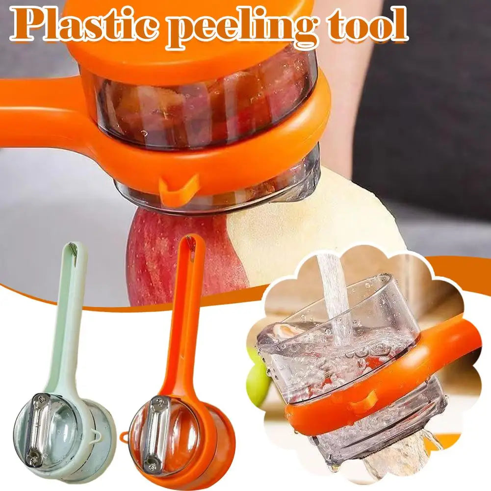 Multifunctional Storage Type Peeling Knife Peeling Apple Peeling Knife Tube Supplies Storage Peeling Household With Peeler Y8M6