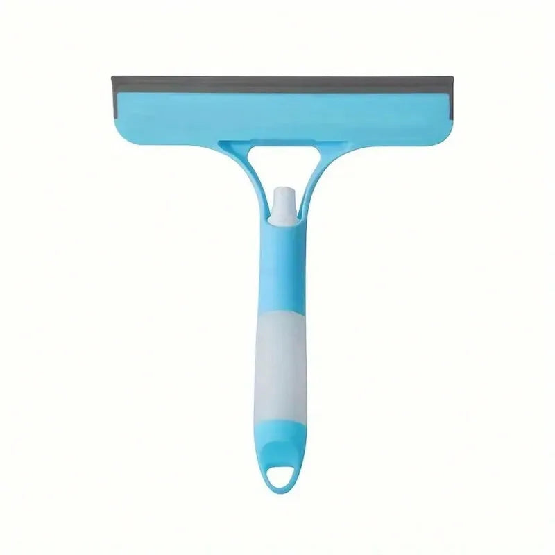 1pc 3 In 1 Glass Wiper With Scraper Sprayer Handheld Glass Scraper For Spraying Squeegee For Window Bathroom Cleaning Supplies