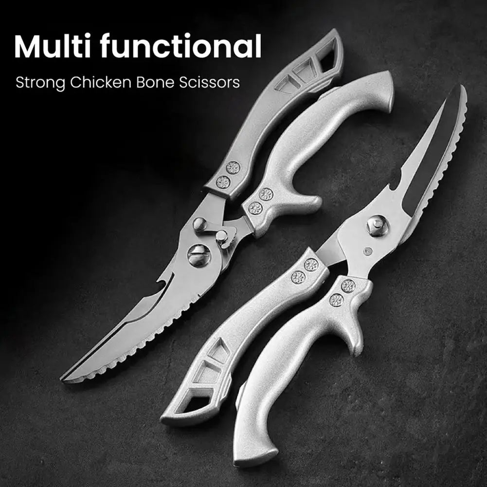 Kitchen Scissors Heavy Duty Poultry Shears with Safety Lock Stainless Steel Blades Scissors Meat Fish Vegetables Cutting Shears