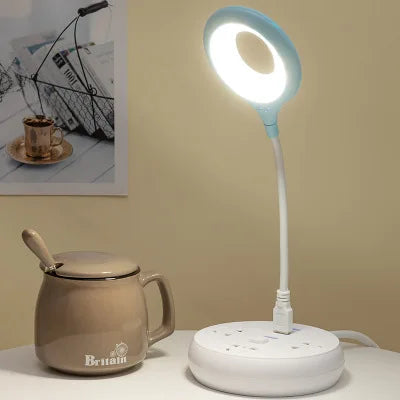 LED Study Reading Book Lights Portable USB Flexo Led Desk Lamp DC5V for Computer PC Laptop Ring Eye Care Led Light Table Lamps
