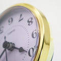 Golden for Rim 90mm Clock Insert Embedded Mini Wall Clock for Head DIY Movement with Arabic Numerals
