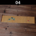 Tea Cup Mat Bamboo Weaving Heat Resistent Bamboo Table Placemat Tableware Zen Table Runner Coasters Tea Ceremony Accessories
