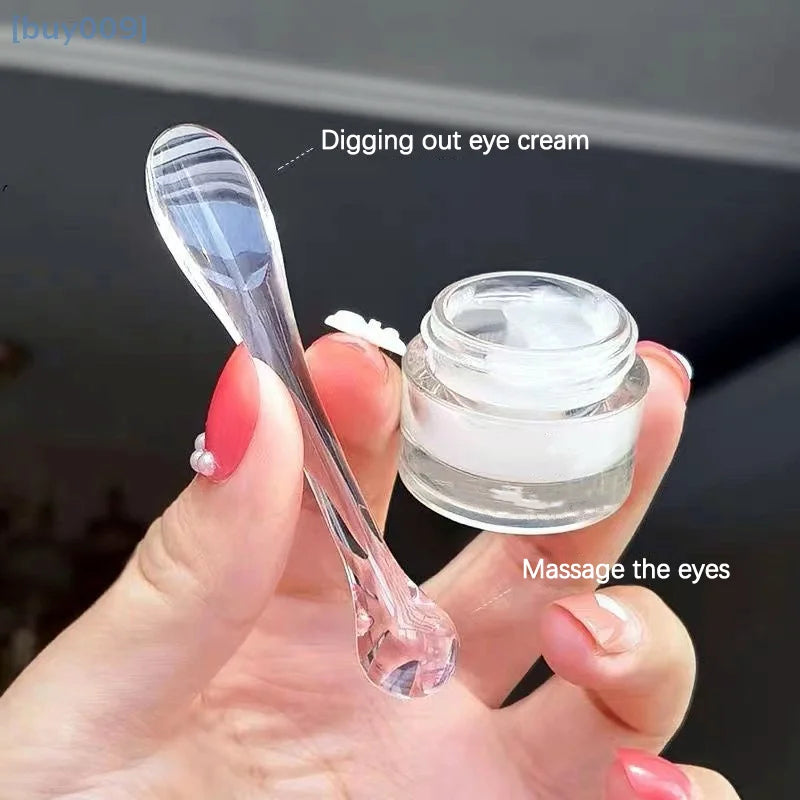 1/5/10Pcs Eye Cream Applicator Spoon Roller Massage Stick Cosmetic Spatulas Anti-wrinkle Facial Mask Skin Care Plastic Spoon