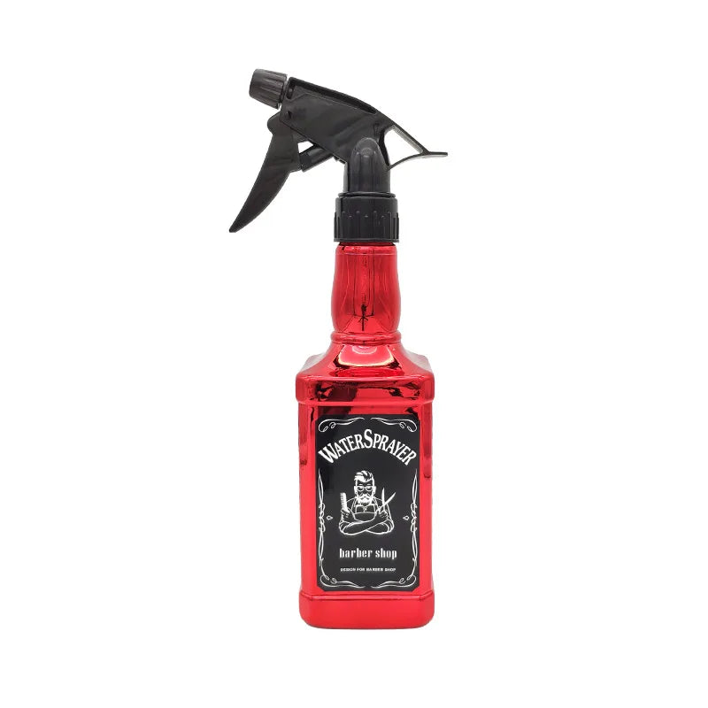500ML/650ML Hairdressing Spray Bottle Salon Barber Hair Tools Water Sprayer Retro Whiskey Oil Head Watering Can