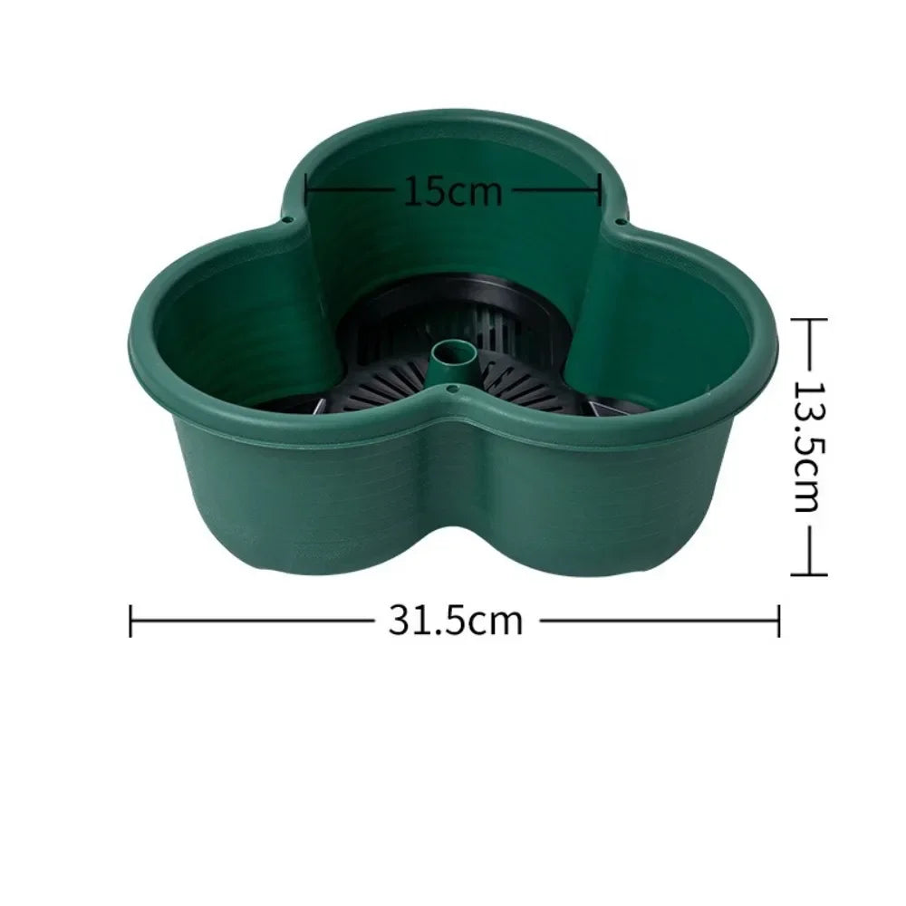New Vertical Tower Stackable FlowerPot Plastic with Movable Casters Flower Pot Multi-layer Strawberry Planter Tower Home Garden