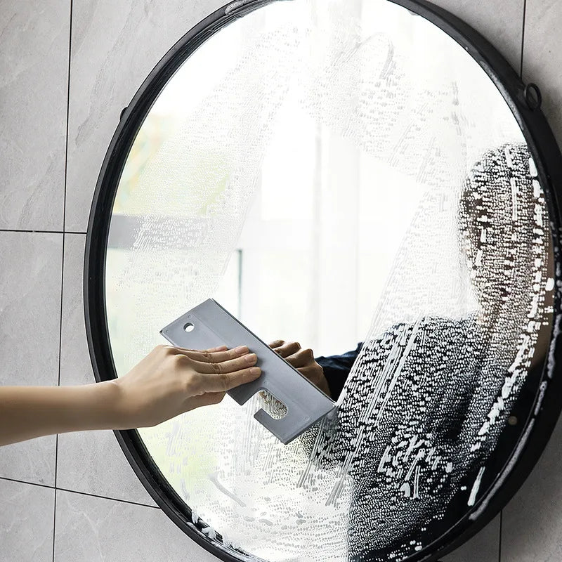 Glass Wall Wiper Toilet Window Decontamination Cleaner Household Cleaning Tools Hanging Bathroom Mirror Surface Silicone Wiper