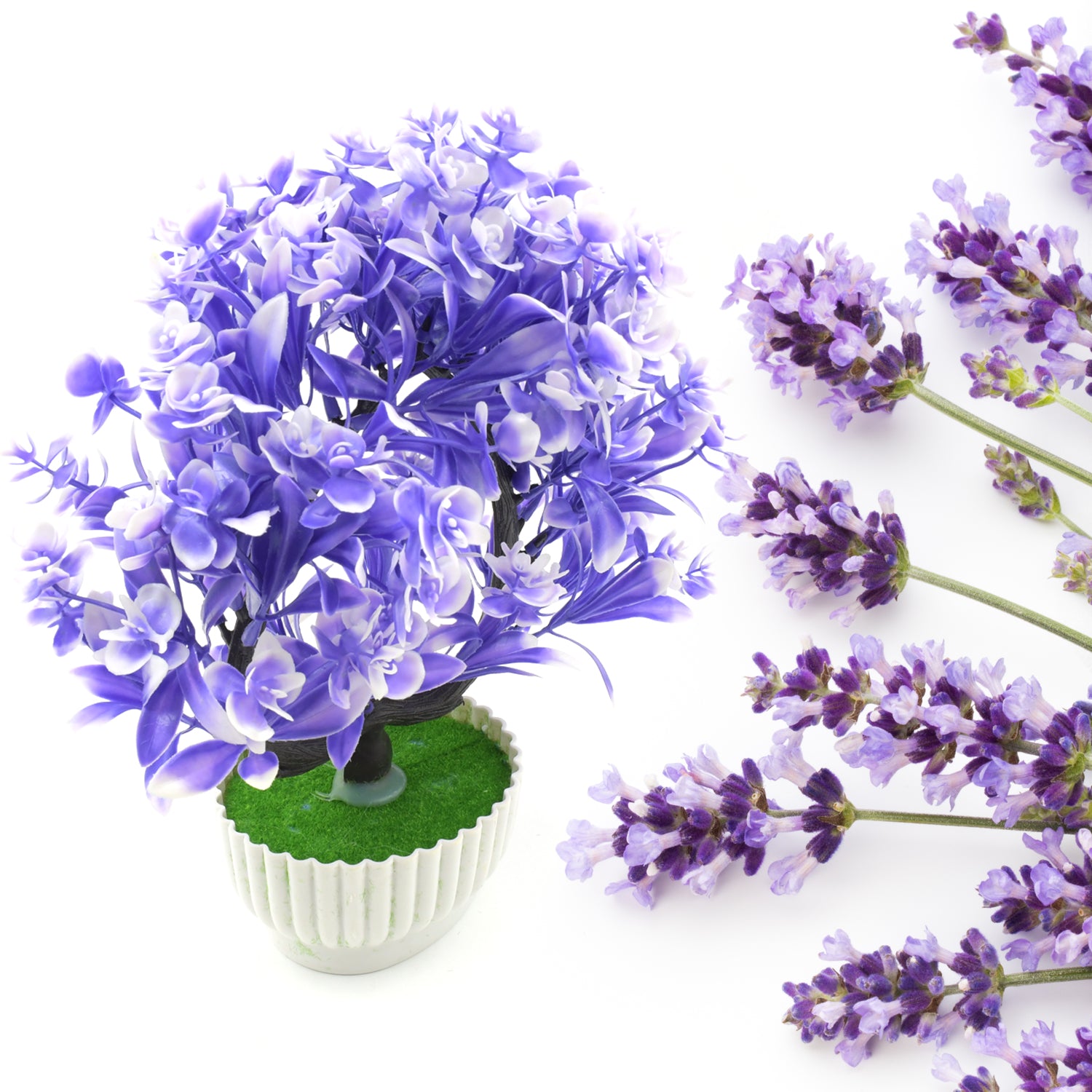 Wild Artificial Flower Plants With Cute Pot  Flower Plant For Home Office Decor  Tabletop And Desk Decoration  Artificial Flower For Balcony Indoor Decor Plants For Living Room (1 Pc)