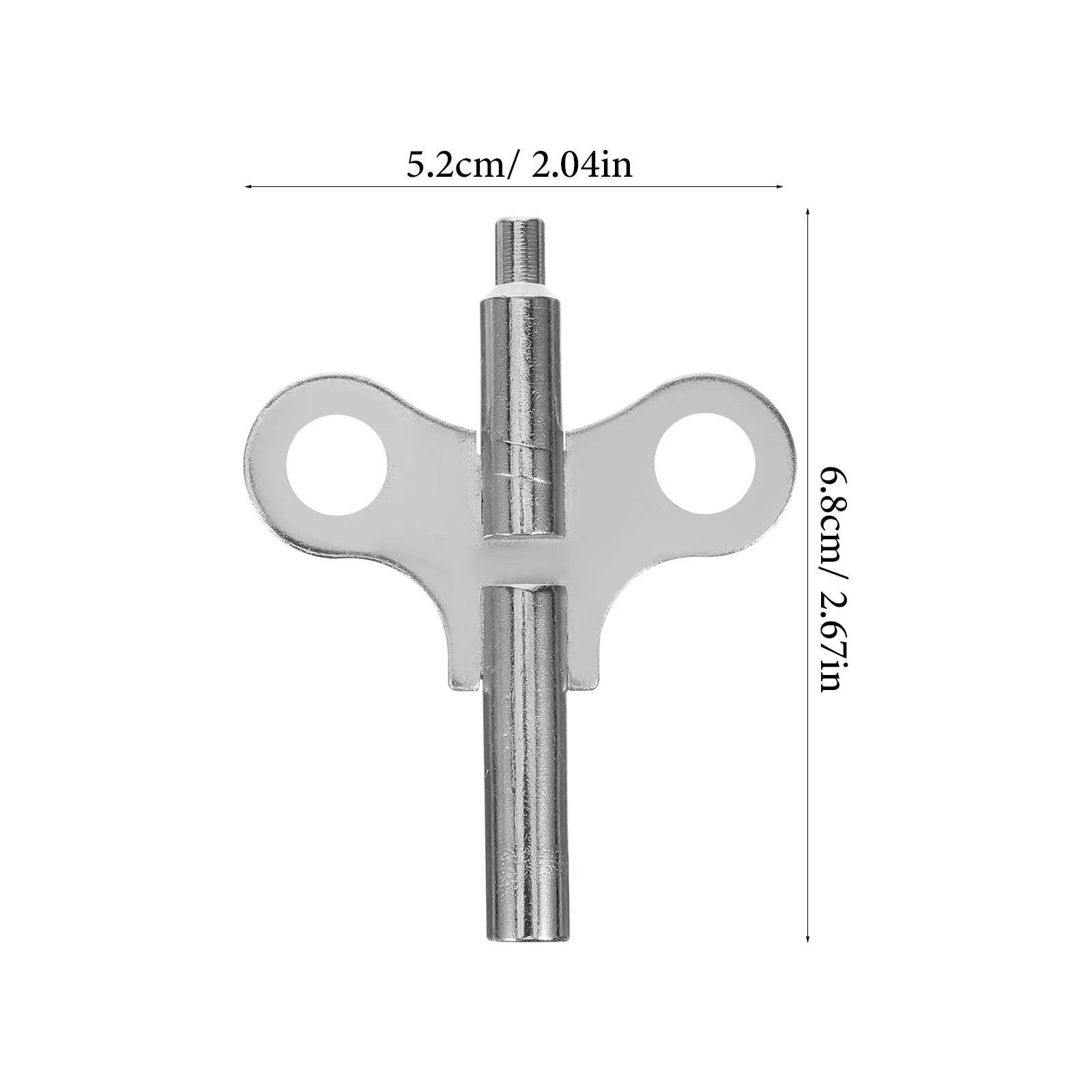 2pcs Clock Winding Key Steel For Wall Grandfather Desk Clocks Timeclock Keys Repair Kit Mechanical Parts Accessories