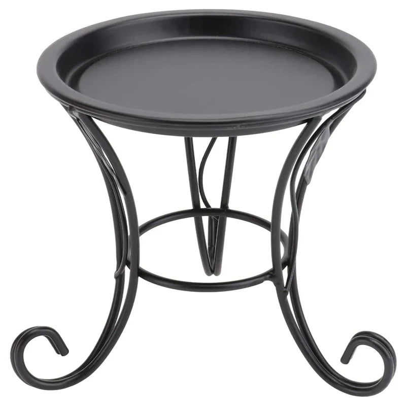 SOFT-Flower Stool Metal Flower Stand,European Style Stool Balcony Floor Garden Flower Pot Planter Holder Decor Plant Shelve