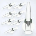8Pcs Suction Cup Flower Water Tubes Plastic Nutrient Vials for Florist Arrangement Flower Preservation Vase Storage