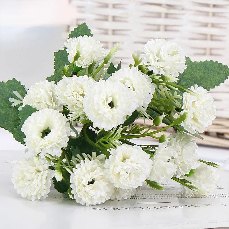 Artificial Lilacs Bouquet Wedding Decorative Silk Fake Flowers Auditorium Decoration Simulation Lilac Plant Purple Pink Flower