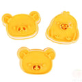 3PCS Cute Bear Sandwich Mold Bread Cake Biscuit Embossing Tool Cookie Cutter Baking Pastry DIY Kitchen Tools Bakery Accessories