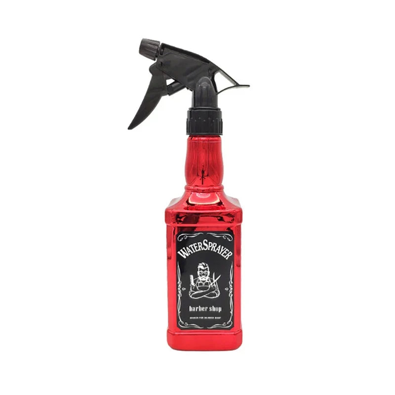 500ML/650ML Hairdressing Spray Bottle Salon Barber Hair Tools Water Sprayer Retro Whiskey Oil Head Watering Can