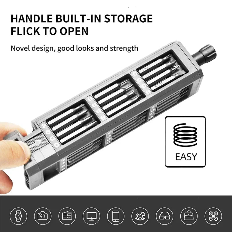 Precision Screwdriver Set 8/25/30/40/44/50/71 in 1 Torx Hex Phillips Magnetic Screwdriver Phone Watch Laptop Mini Repair Tools