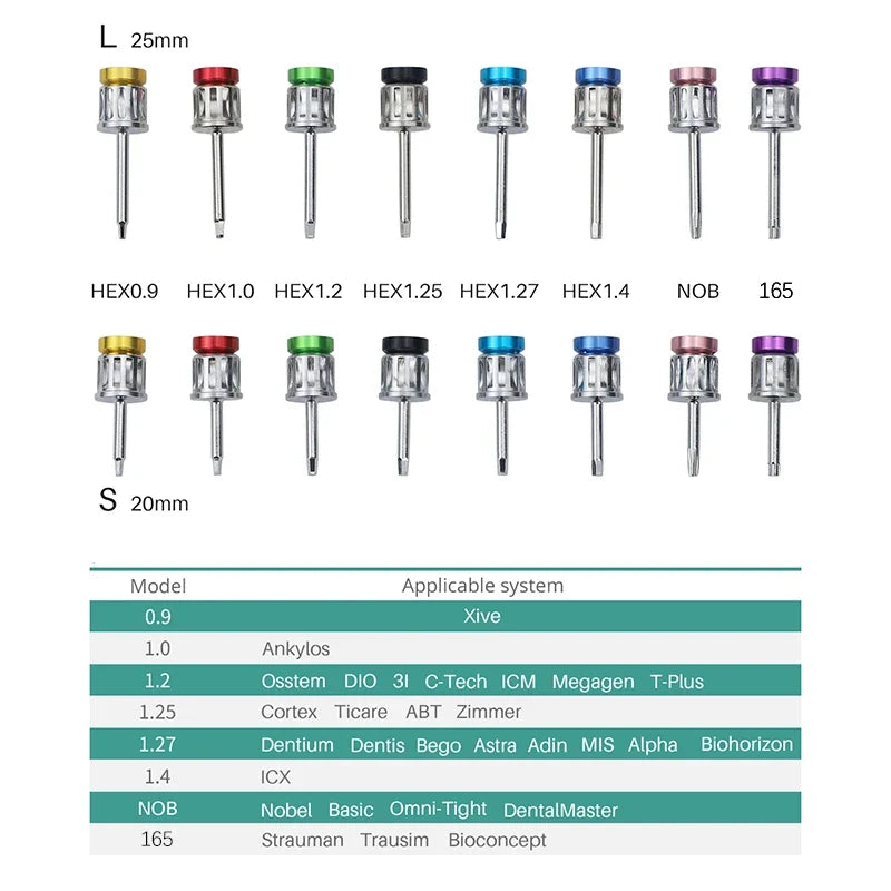 1Pc Dental Universal Implant Torque Screwdrivers Wrench Dental Implant Restoration Tool 10-70NCM
