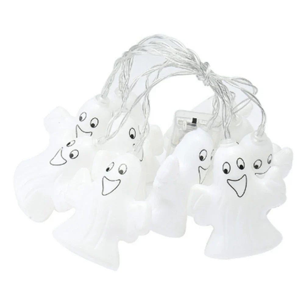 ETRT Halloween String Light Nightlight Mini Ghost Nightlight Small String Light for Halloween Decorative 1.5meter+10LED