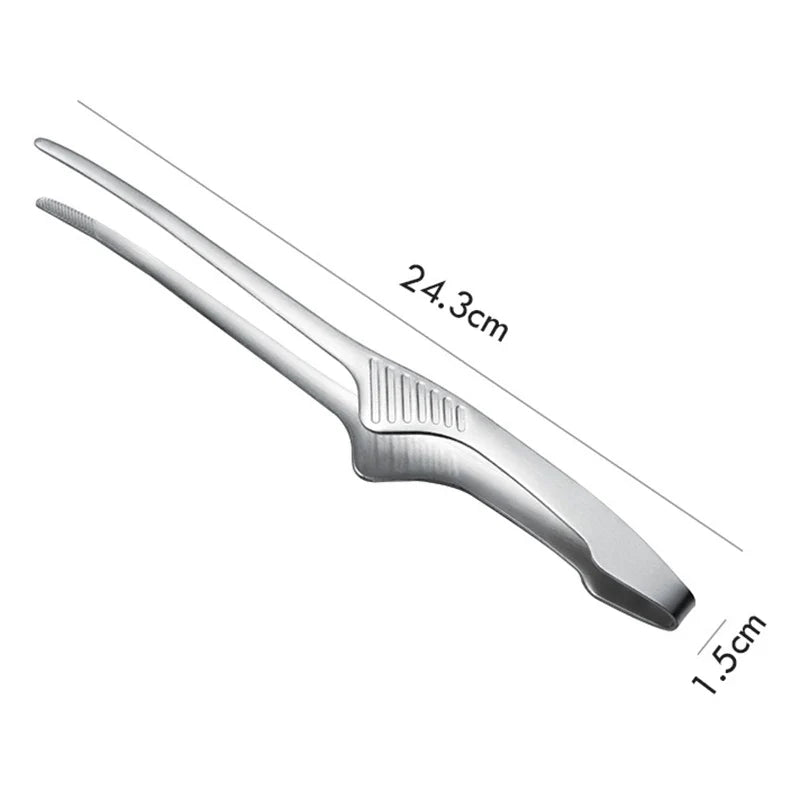 BBQ Food Tongs Barbecue Clips Stainless Steel Kitchen Accessories Cooking Outdoor Grilling Non-Stick Steak Clamp Baking Tool