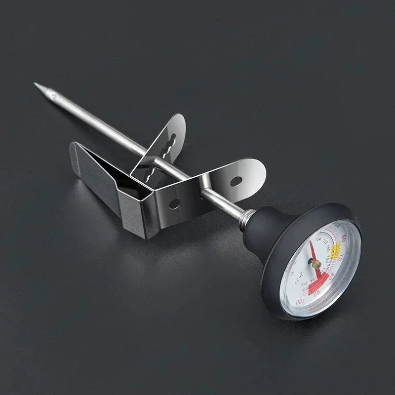 Stainless Steel Coffee Temperature Meter Probe 0~100℃ Thermometer for Coffee Pot Milk Frothing Jug Cafe Kitchen Measuring Tools