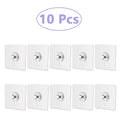 10/20 Pcs Adhesive Wall-Mounted Hooks Poster Photo Frame Clock Hangers Punch Free Screw Hook Kitchen Bathroom Organizer Holders