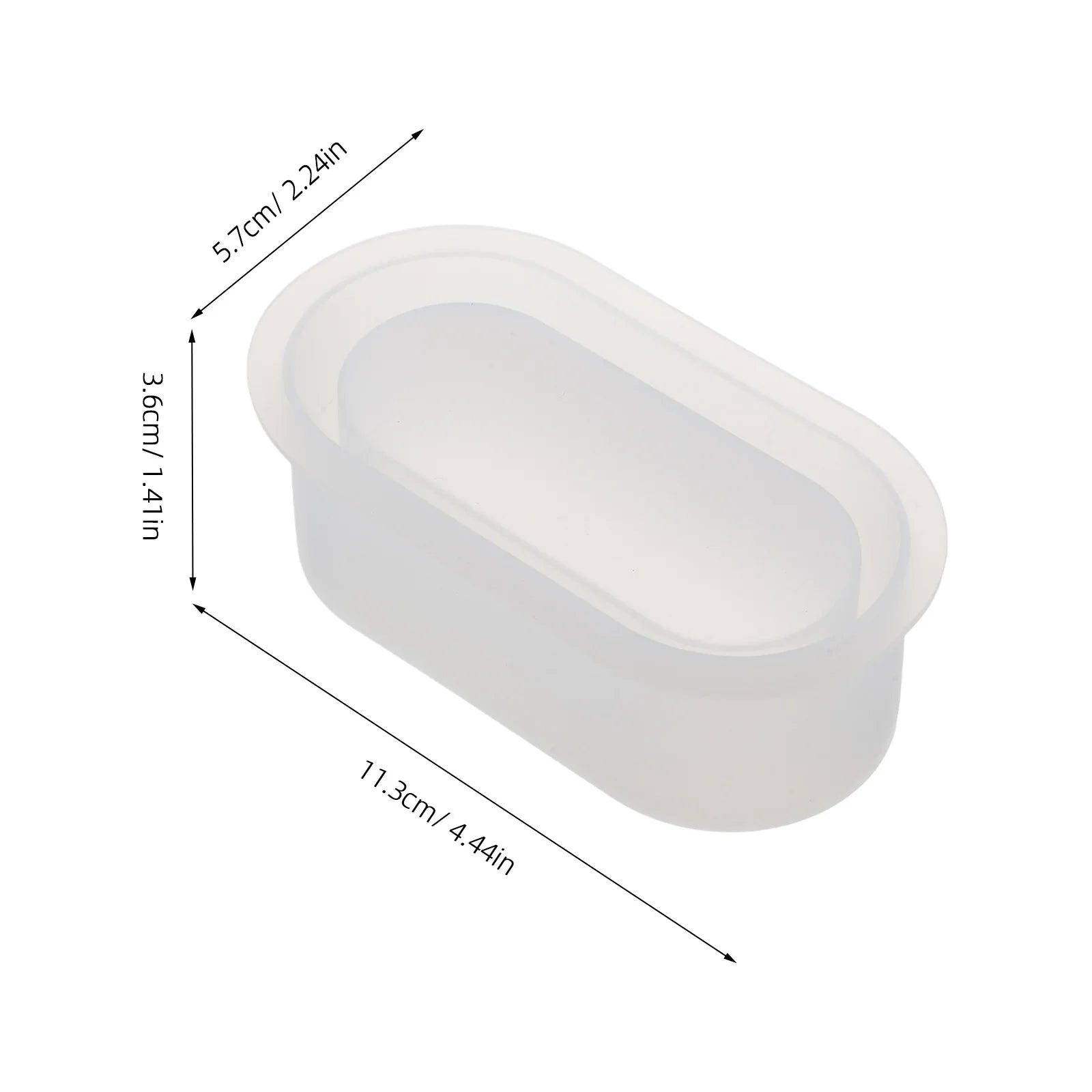 2Pcs Silicone Planter Molds Oval Shape Flowerpot Mold Resin Concrete DIY Pot Mold for Succulent Indoor Garden Decor