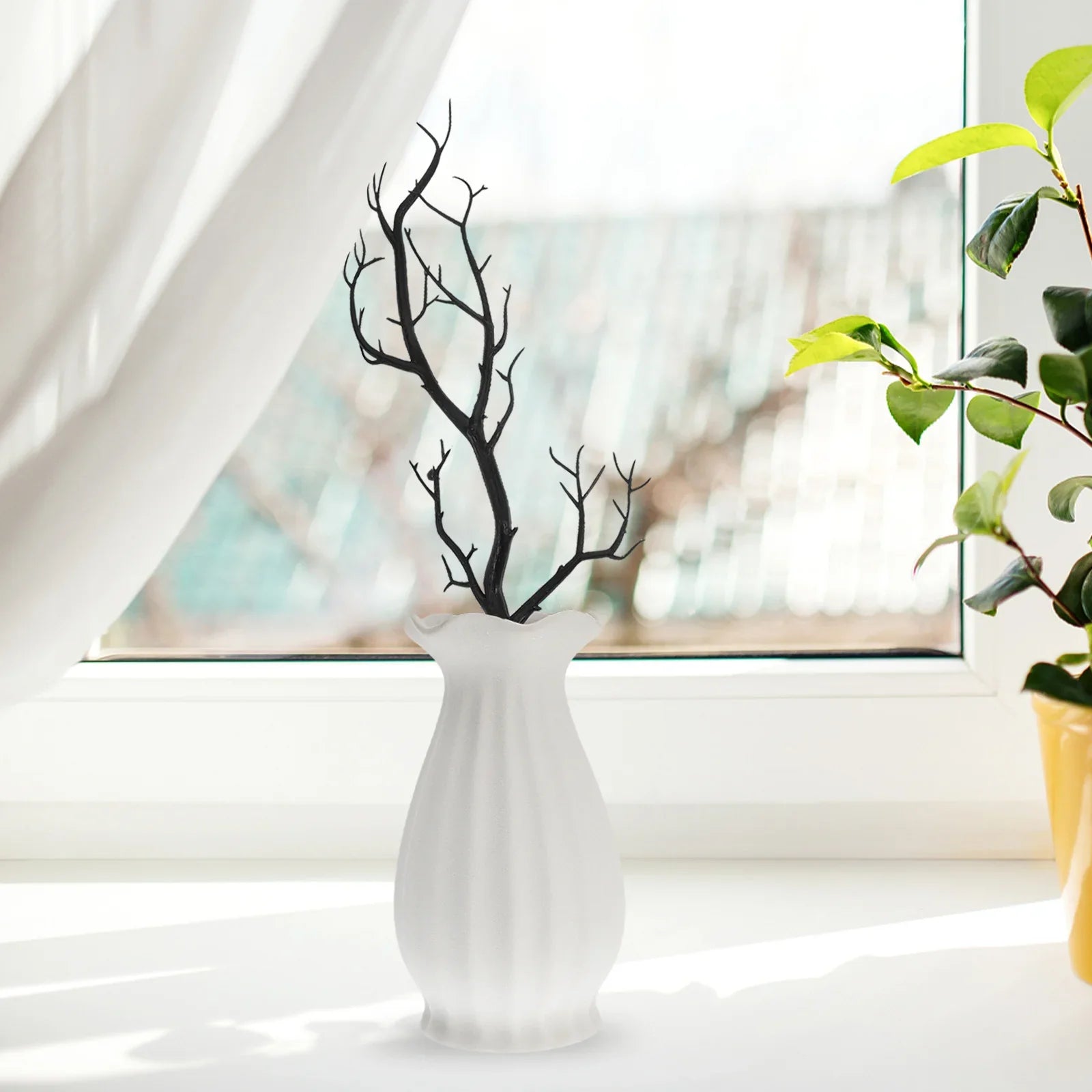 6Pcs Simulation Plastic Dried Tree Branches Artificial Fake Twigs Halloween Home Decoration Vase Centerpiece Party Branches