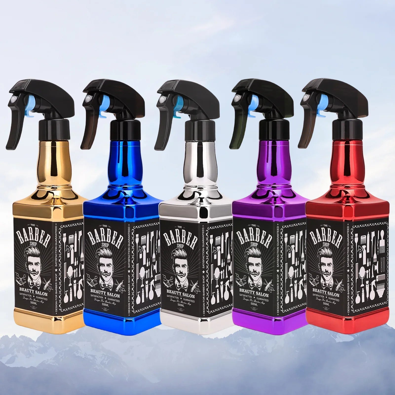 Professional Salon Barber Spray Bottle Refillable Fine Mist Empty Watering Can Water Sprayer Barbershop AccessoriesHair Tools