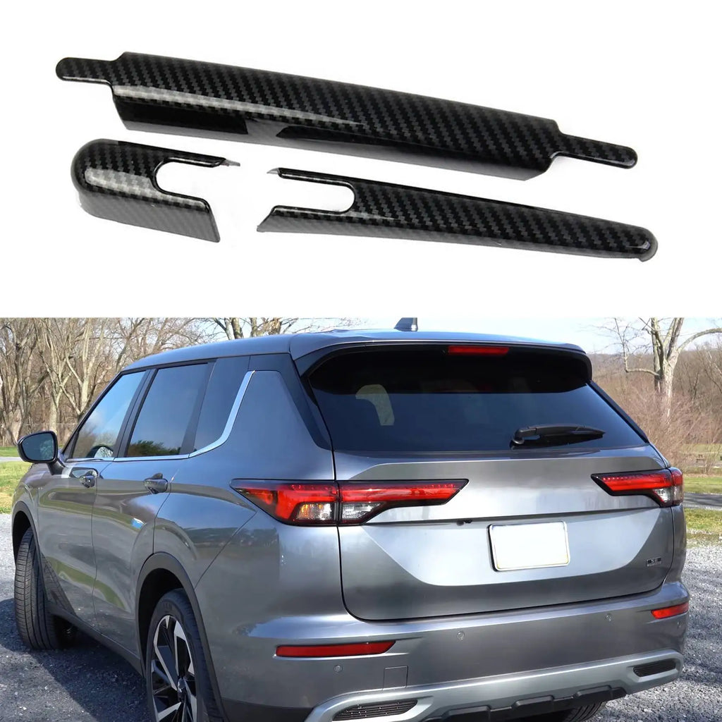 Carbon Fiber Rear Wiper Trim Sticker Window Protection Wiper Cover