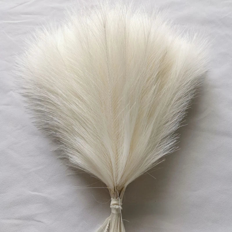 10Pcs Artificial Pampas Grass Bouquet for Home Bedroom Room Wedding Party Decoration Fake Plant Simulation Dried Flower Reed