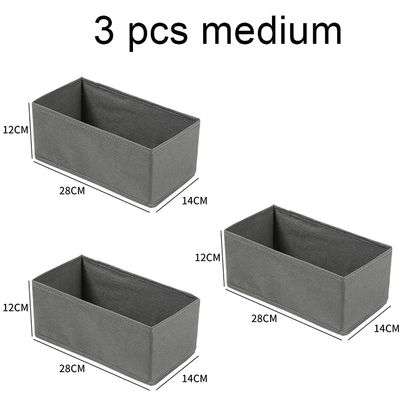 Drawer Organizer Non-woven Fabric Clothes Underwear Wardrobe Organizers Dividers Foldable Dresser Socks Closet Storage Baskets