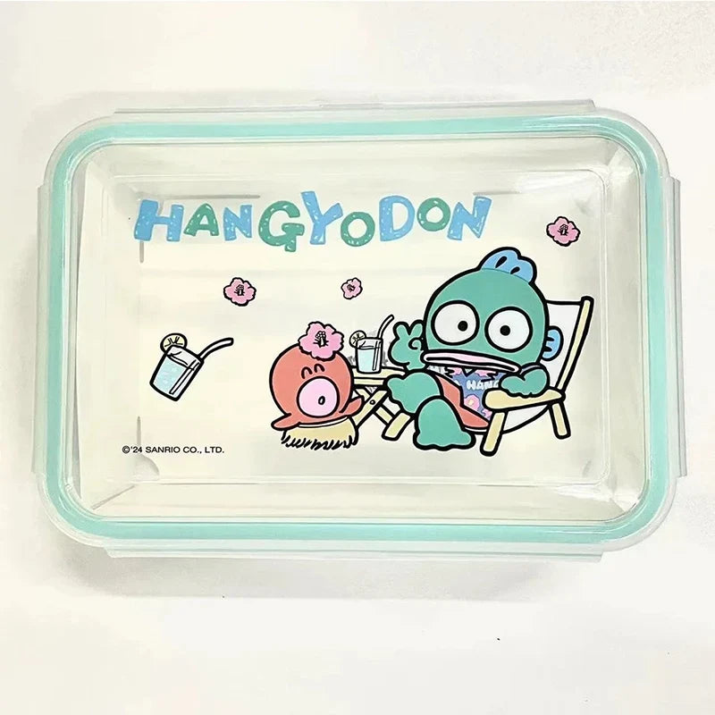 Kawaii Miniso Clown Fish 300ml lunch box microwaveable four-side buckle square bento box 3