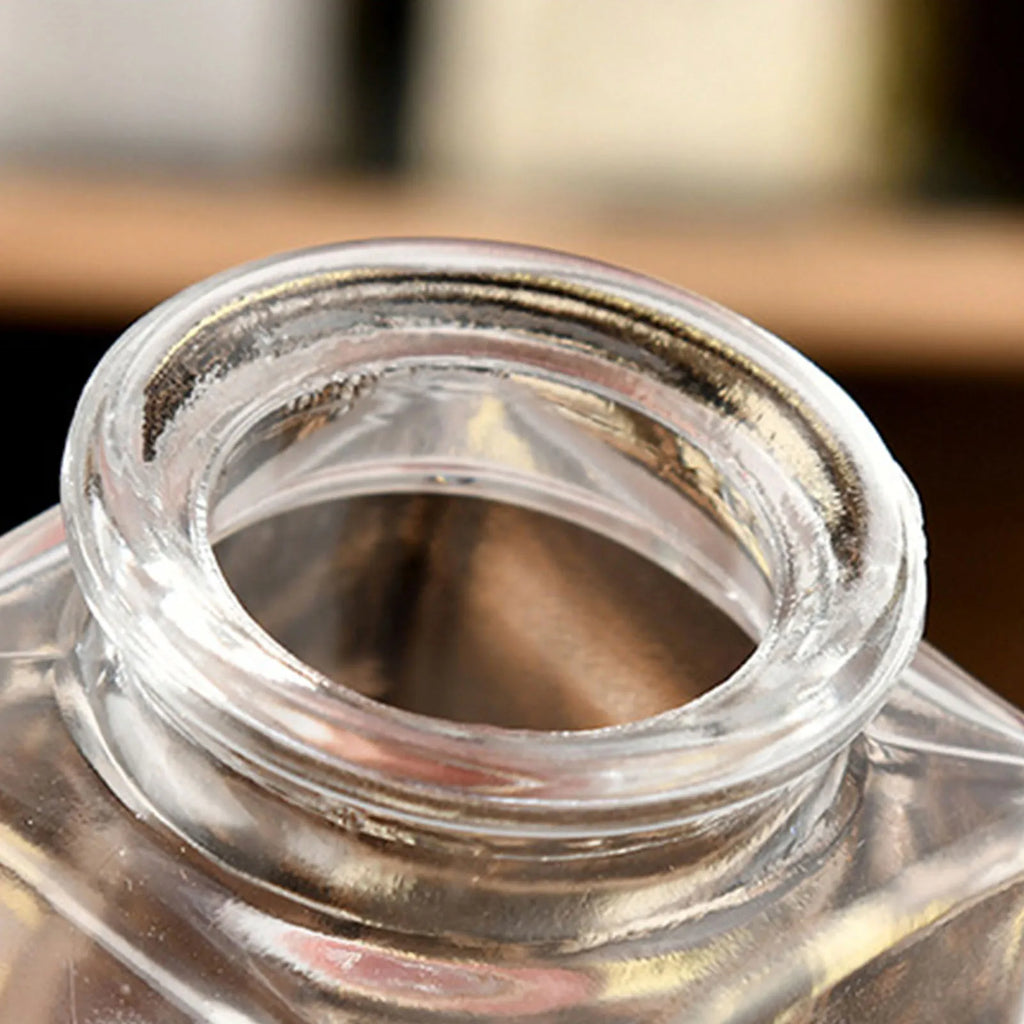 1/5/10Pcs Glass Storage Jars Kitchen Pantry Organizer with Airtight Lid Spices Sugar Coffee Tea Bottle Dry Food Containers
