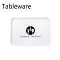 1 Pcs Practical Plastic Dessert Serving Tray Tea Breakfast Bread Tray Snack Plate Storage Plates Square Accessory Cosmetics Dish