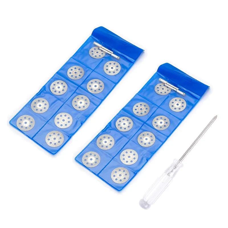25Pcs diamond saw blade set grinding blade with screwdriver for rotating tools