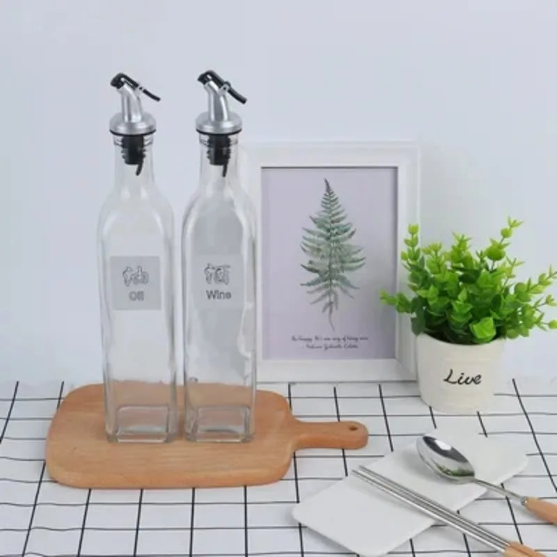 Olive Oil Sprayer Oil Bottle Stopper Vinegar Bottle Stopper Liquor Dispenser Pourer Flip Cap Green Silicone Plastic Tool Gadget