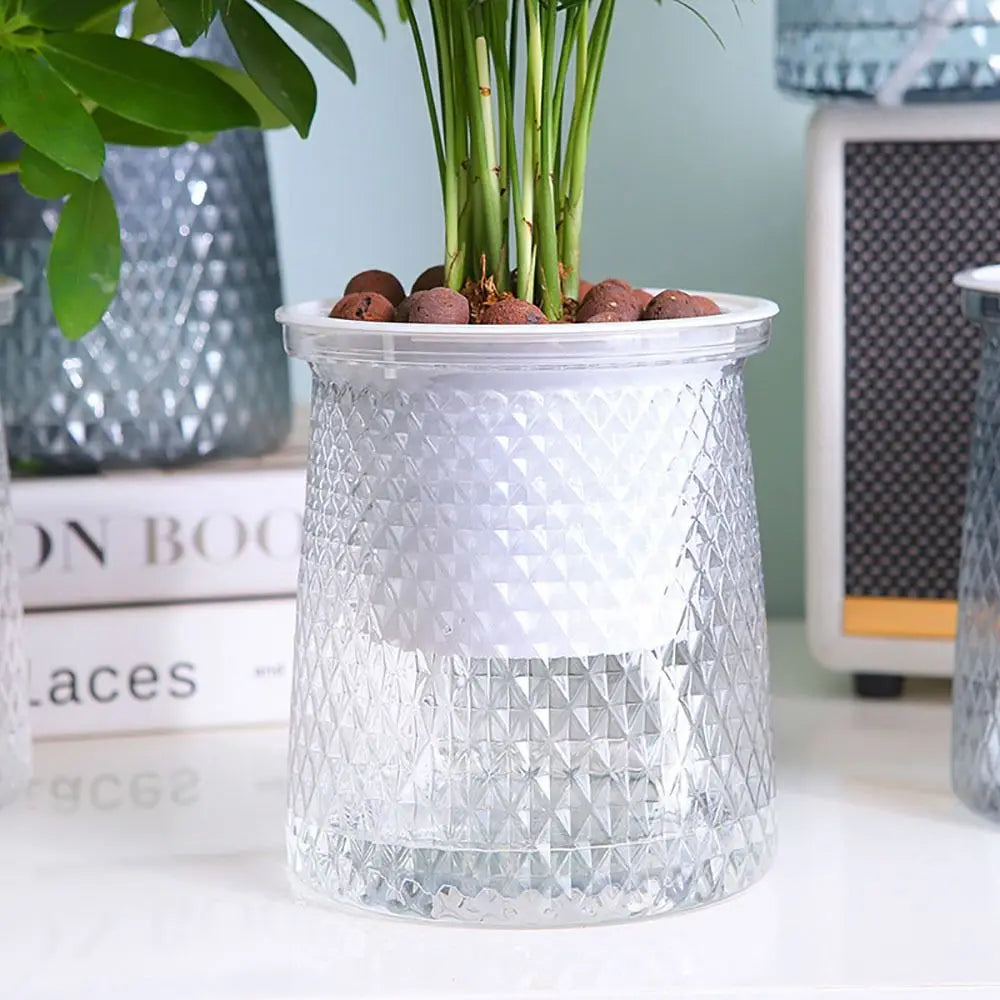 High-quality Practical Plastic Plant Pot Self Watering Garden Supplies Flower Pot Visible Water Level Hydroponic Planter